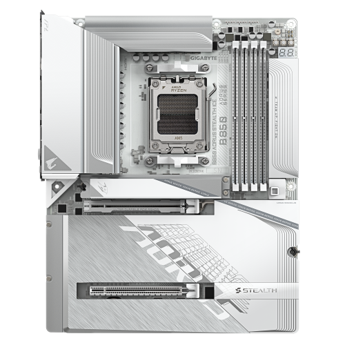 Mainboard GIGABYTE B850 AORUS STEALTH ICE / Branco_1