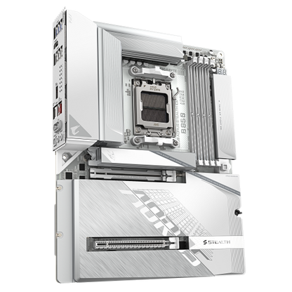Mainboard GIGABYTE B850 AORUS STEALTH ICE / Branco_3