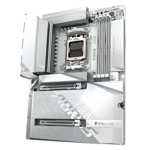 Mainboard GIGABYTE B850 AORUS STEALTH ICE / Branco_4