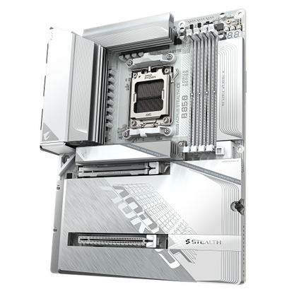 Mainboard GIGABYTE B850 AORUS STEALTH ICE / Branco_4