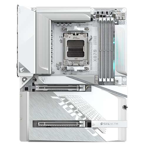 Mainboard GIGABYTE X870 AORUS STEALTH ICE / Branco_1
