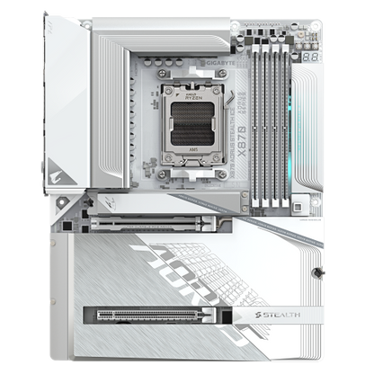 Mainboard GIGABYTE X870 AORUS STEALTH ICE / Branco_1