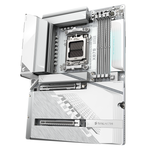 Mainboard GIGABYTE X870 AORUS STEALTH ICE / Branco_4