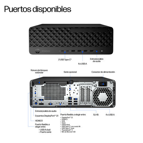 HP EliteDesk 8 SFF G1i Desktop AI PC Intel Core Ultra 5 235 16 GB DDR5-SDRAM 512 GB SSD Windows 11 Pro_3