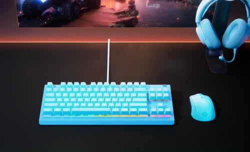 Steelseries Apex 3 TKL - US teclado Juego USB QWERTY InglÃ©s de EE. UU. Color aguamarina_1