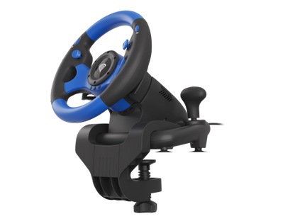Volante GENESIS Seaborg 350 / Preto e Azul / USB / Nintendo Switch, PC, PS4, PS3, Xbox 360, Xbox One, Xbox Series S, X_2
