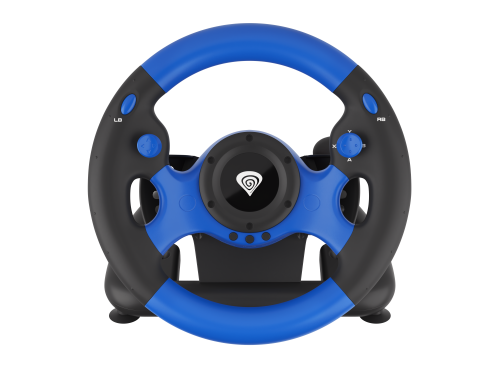Volante GENESIS Seaborg 350 / Preto e Azul / USB / Nintendo Switch, PC, PS4, PS3, Xbox 360, Xbox One, Xbox Series S, X_6
