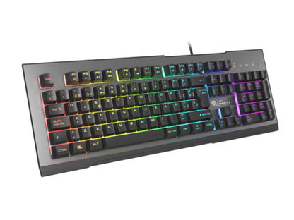 Teclado Gaming GENESIS / Preto, Cinza / RGB / USB QWERTY Espanhol_0