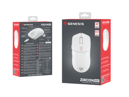 Ratón GENESIS / Preto / RF Wireless + Bluetooth + USB Type-C / Óptico 10000 DPI_14