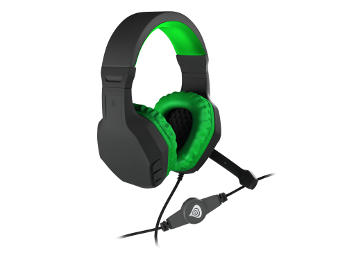 Auriculares GENESIS / Preto / Verde_2