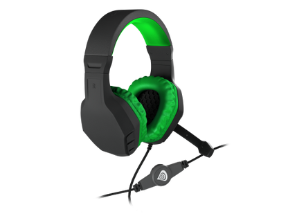 Auriculares GENESIS / Preto / Verde_2