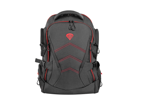 Mochila GENESIS / Preto e Vermelho / 43,9 cm (17.3")_0