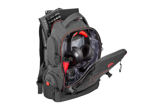 Mochila GENESIS / Preto e Vermelho / 43,9 cm (17.3")_7