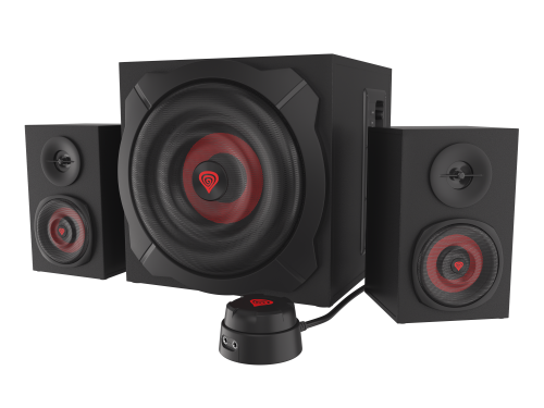Conjunto de Altavoces GENESIS / Preto e Vermelho / 60 W / 2.1 canais / Bluetooth / AU05416018_0