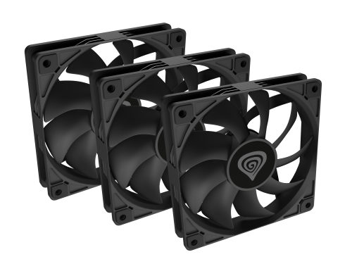 Carcasa de Computador Genesis / Preto / Ventilador 12 cm / 3 Peças_0