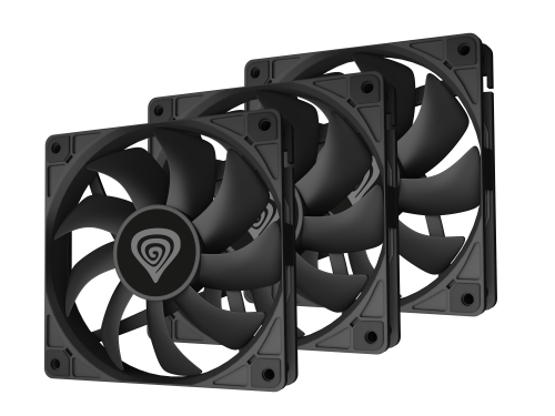 Carcasa de Computador Genesis / Preto / Ventilador 12 cm / 3 Peças_1