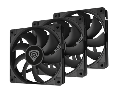 Carcasa de Computador Genesis / Preto / Ventilador 12 cm / 3 Peças_1