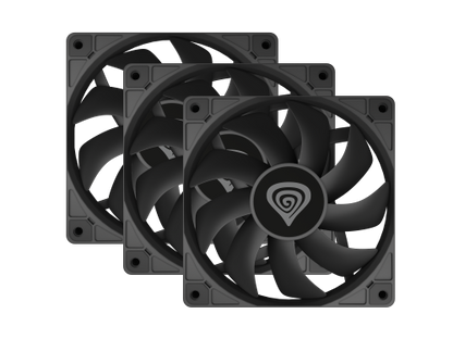 Carcasa de Computador Genesis / Preto / Ventilador 12 cm / 3 Peças_2