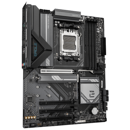 GIGABYTE B650E EAGLE Placa Base â Procesadores AMD Ryzen 9000 Series, VRM de 8+2+2 fases, hasta 8200 MHz DDR5 (OC), 1x PCIe 5.0 + 2x PCIe 4.0 M.2, LAN 2.5 GbE, USB 3.2 Gen 2_2