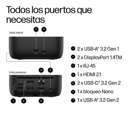 HP Base de acoplamiento USB-C de 100 W G6_3