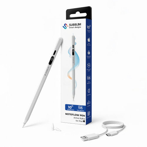 Lápiz Electrónico Subblim NoteFlow Pen para iPad/ Blanco_1