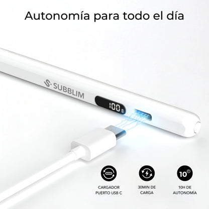 Lápiz Electrónico Subblim NoteFlow Pen para iPad/ Blanco_4