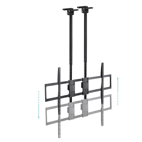 Soporte de Techo Extensible/ Inclinable TooQ LPCE11120TSLI-B para TV de 60-120"/ hasta 120kg_4