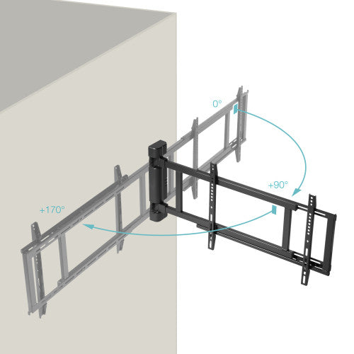 Soporte de Pared Eléctrico Giratorio TooQ LPM4381XL-B para TV de 32-75"/ hasta 50kg_3