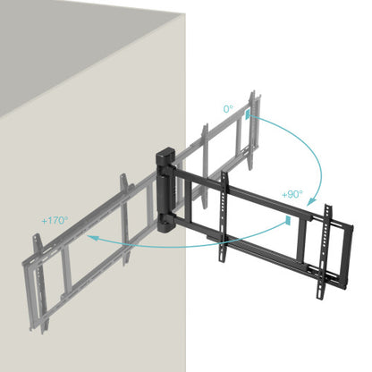 Soporte de Pared Eléctrico Giratorio TooQ LPM4381XL-B para TV de 32-75"/ hasta 50kg_3