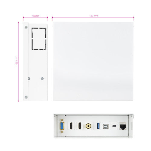 Caja de Conexiones Nanocable 10.35.0004/ VGA - 2x HDMI - Jack 3.5 - USB 3.0 - USB Tipo-C - USB 2.0 - RJ45_5