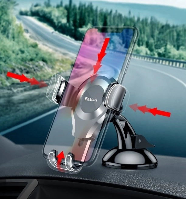 Baseus Osculum SUYL-XP09 gravity car holder for windshield or dashboard - red_21