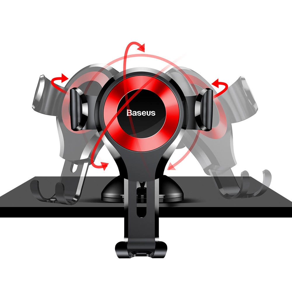 Baseus Osculum SUYL-XP09 gravity car holder for windshield or dashboard - red_7
