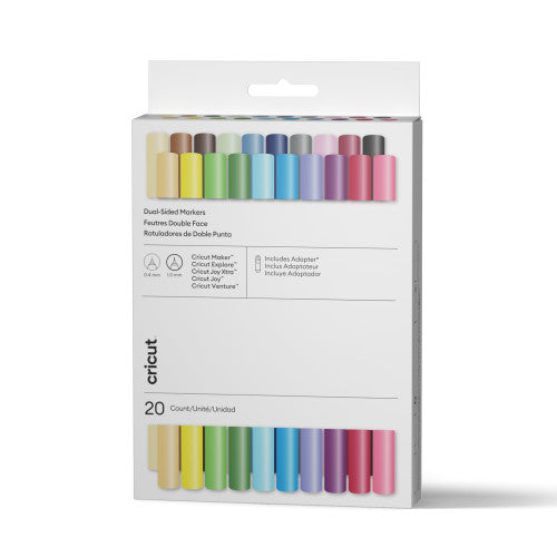 CRICUT ROTULADORES DE DOBLE PUNTA , SET ULTIMATE (20 UDS.) + ADAPTADOR_0