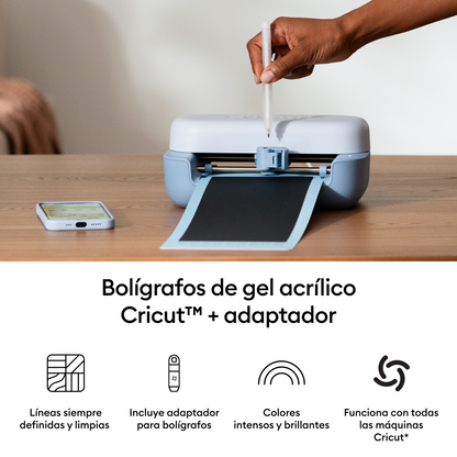 CRICUT BOLÃGRAFOS DE GEL ACRÃLICO , 1,0 MM (3 UDS.) + ADAPTADOR_2