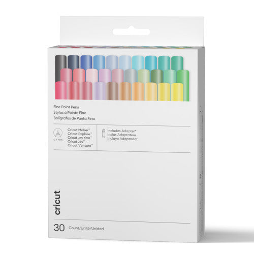 CRICUT BOLÃGRAFOS DE PUNTA FINA  DE 0.4 MM, GAMA ULTIMATE (30 UDS.) + ADAPTADOR_0