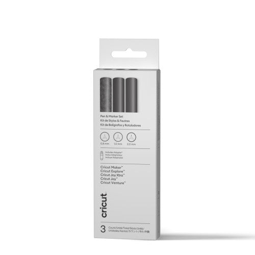 CRICUT ROTULADORES METALIZADOS PERMANENTES  DE 1,0 MM, DORADO/PLATA/COBRE (3 UDS.) + ADAPTADOR_0