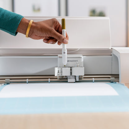 CRICUT ROTULADORES METALIZADOS PERMANENTES  DE 1,0 MM, DORADO/PLATA/COBRE (3 UDS.) + ADAPTADOR_1