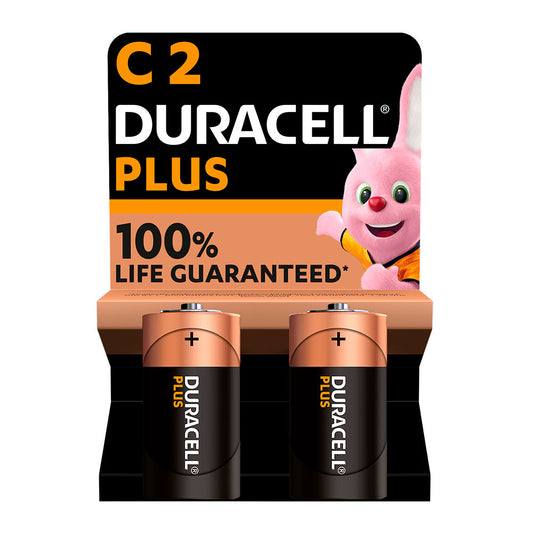 Pilha alcalina duracell plus power c - lr14 1,5v (blÃ­ster 2 unid.) Ã¸26,2x50mm_0