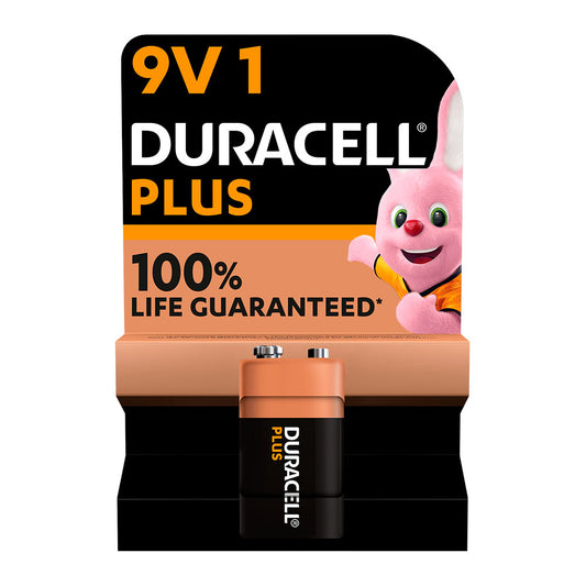 Pilha alcalina duracell plus power 6lr61 9v (blÃ­ster 1 unid.) 26,5x17,5x48,5mm_0