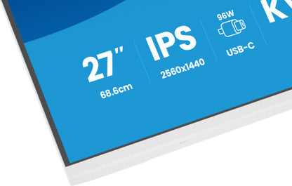 MONITOR IIYAMA PANTALLA PARA PC 68,6 CM (27") 2560 X 1440 PIXELES QUAD HD LED PANEL IPS AJUSTABLE USB-C KVM LAN WHITE VERSION_9