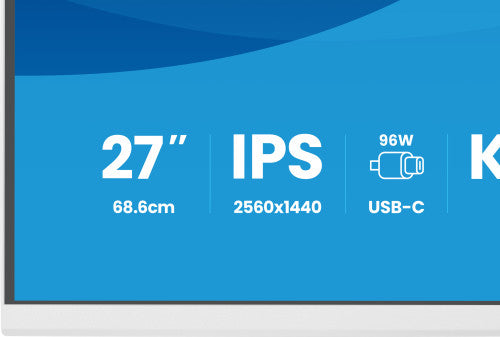 MONITOR IIYAMA PANTALLA PARA PC 68,6 CM (27") 2560 X 1440 PIXELES QUAD HD LED PANEL IPS AJUSTABLE USB-C KVM LAN WHITE VERSION_10