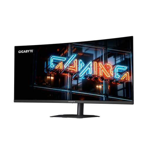 GIGABYTE MO34WQC36 Monitor Gaming Curvo 34â WQHD - 3440 x 1440, 360Hz, 0.03ms, KVM, 300 cd/mÂ², FreeSync Premium Pro, DisplayHDR True Black 500, HDMI 2.1, DisplayPort 2.1_1