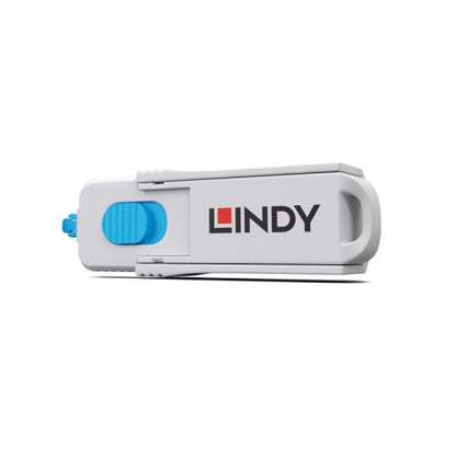 Lindy 40320 bloqueador de puerto Bloqueador de puerto + clave HDMI Azul, Gris Acrilonitrilo butadieno estireno (ABS) 1 pieza(s)_1