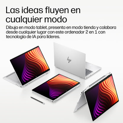 HP EliteBook X Flip G2i 14 inch Notebook Next Gen AI PC Wolf Pro Security Edition Copilot+ PC Intel Core Ultra 7 356H HÃ­brido (2-en-1) 35,6 cm (14") Pantalla tÃ¡ctil WUXGA 32 GB LPDDR5x-SDRAM 1 TB SSD Wi-Fi 7 (802.11be) Windows 11 Pro Plata_6