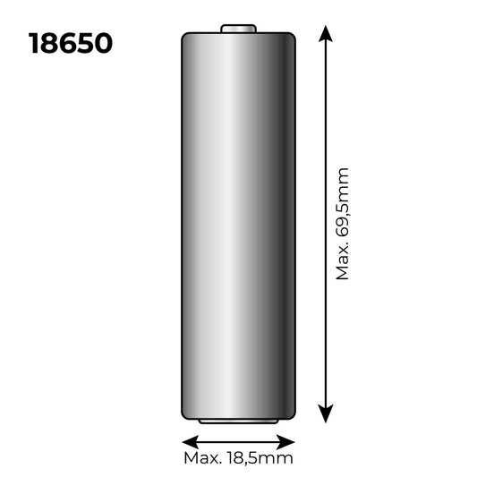 Pilha de lÃ­tio recarregÃ¡vel 3.7v 2300mah (ref: 36100/36105/36115/70390) mod: 18650 Ã¸18Â´5mm x 69Â´5mm_0