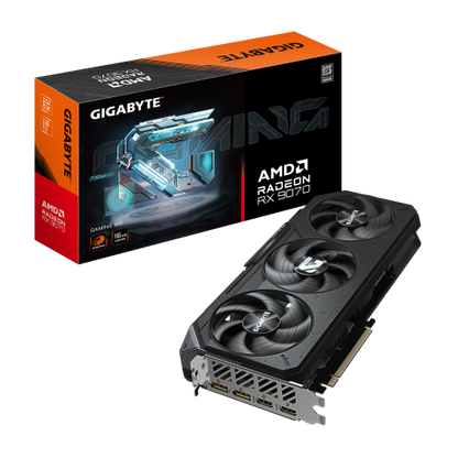 GIGABYTE Radeon RX 9070 GAMING 16GB Tarjeta GrÃ¡fica - 16GB GDDR6, 256bit, PCI-E 5.0, 2520 MHz Frecuencia del nÃºcleo, 2 x DisplayPort, 2 x HDMI, GV-R9070GAMING-16GD_0