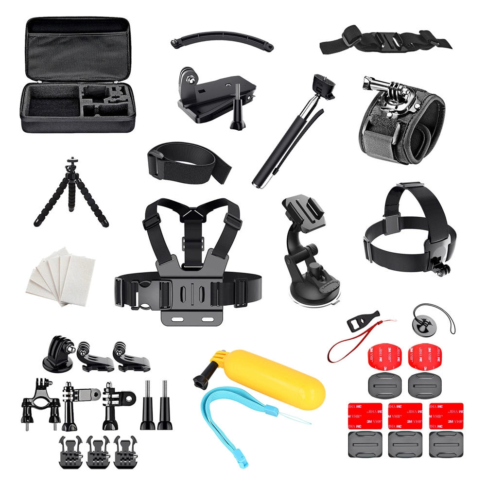 Set of 50 in 1 accessories for GoPro SJCAM sports cameras_0