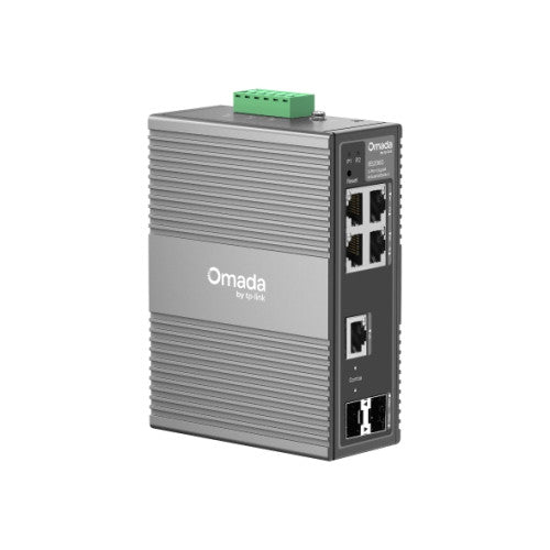 Switch TP-LINK OMADA 6-Portas / Industrial / Easy Managed / Preto / IES206G_2