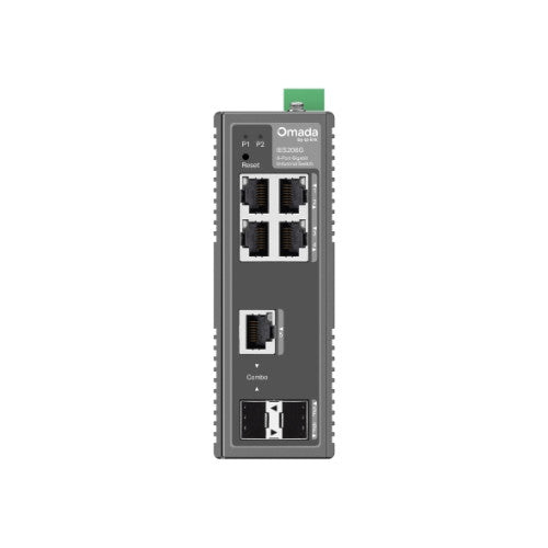 Switch TP-LINK OMADA 6-Portas / Industrial / Easy Managed / Preto / IES206G_3