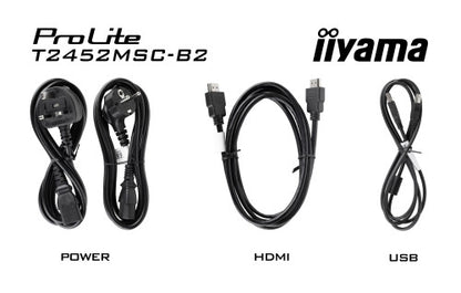 MONITOR IIYAMA 24â TACTIL IPS FULL HD 1920X1080 120HZ 5MS GTG 16:9 400CD 178Â° PCAP+ 10 PUNTOS USB TACTIL HDMI DP HUB USB 2X ALTAVOCES 2X1W VESA 100X100_15